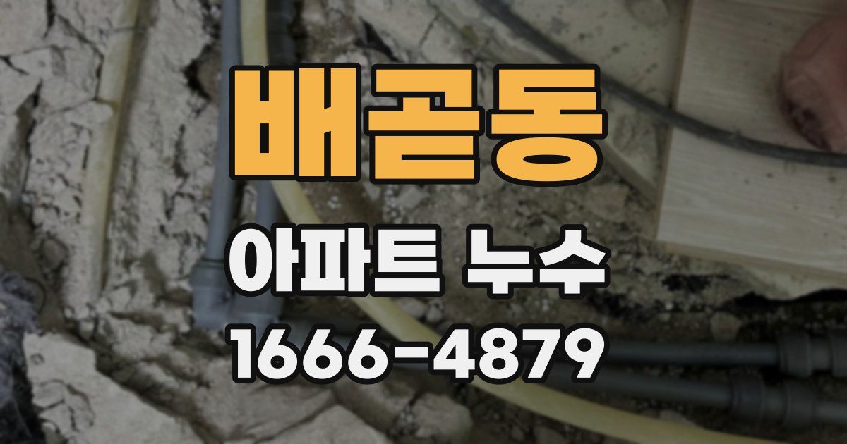 배곧동 아파트 누수