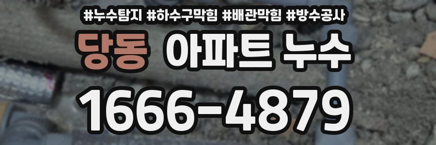 당동 아파트 누수