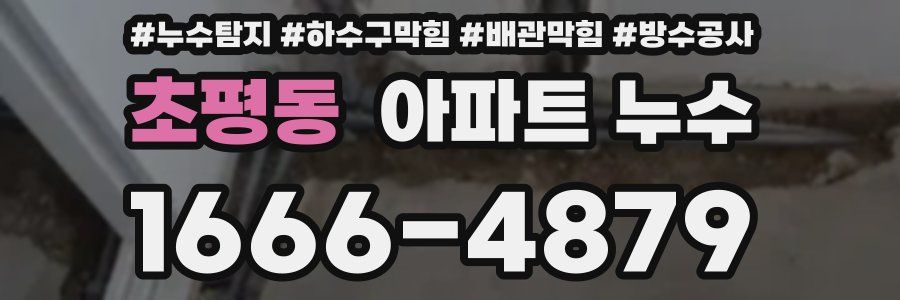 초평동 아파트 누수