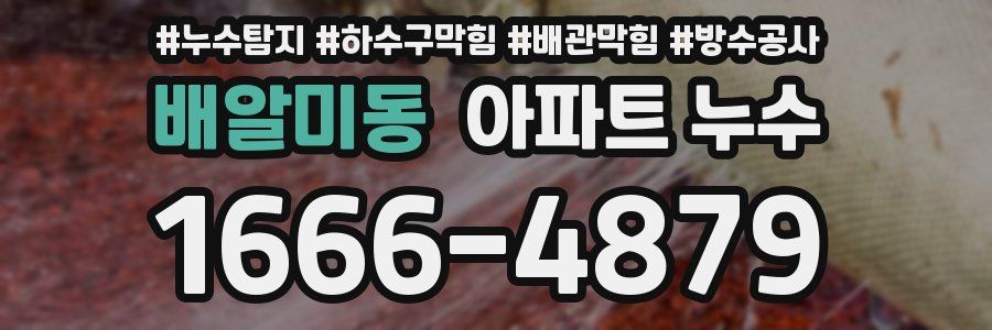 배알미동 아파트 누수