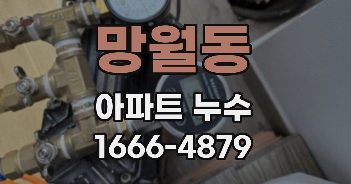 망월동 아파트 누수