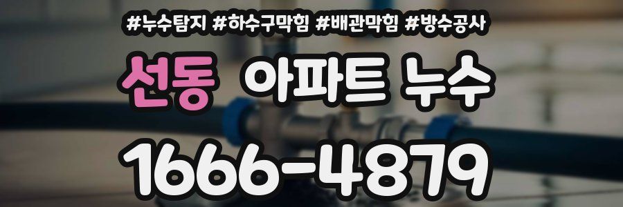 선동 아파트 누수