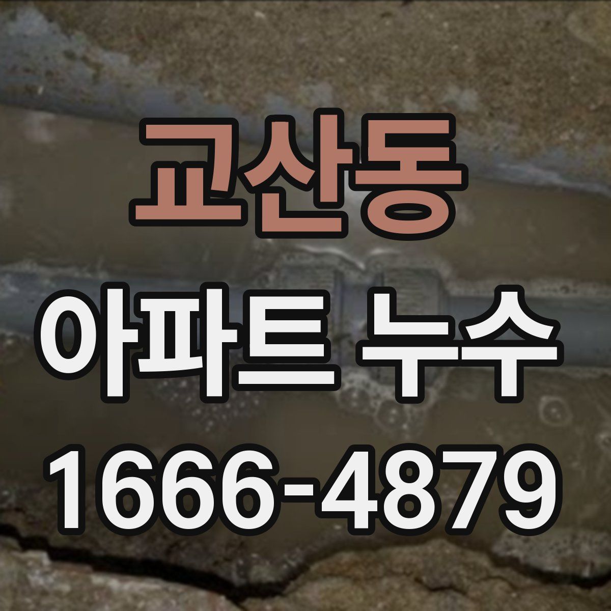 교산동 아파트 누수