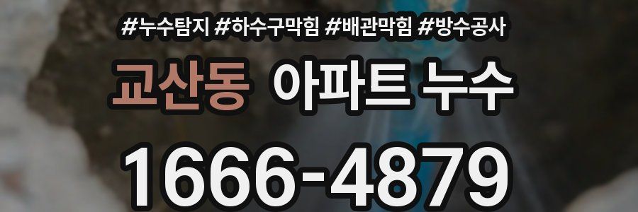 교산동 아파트 누수