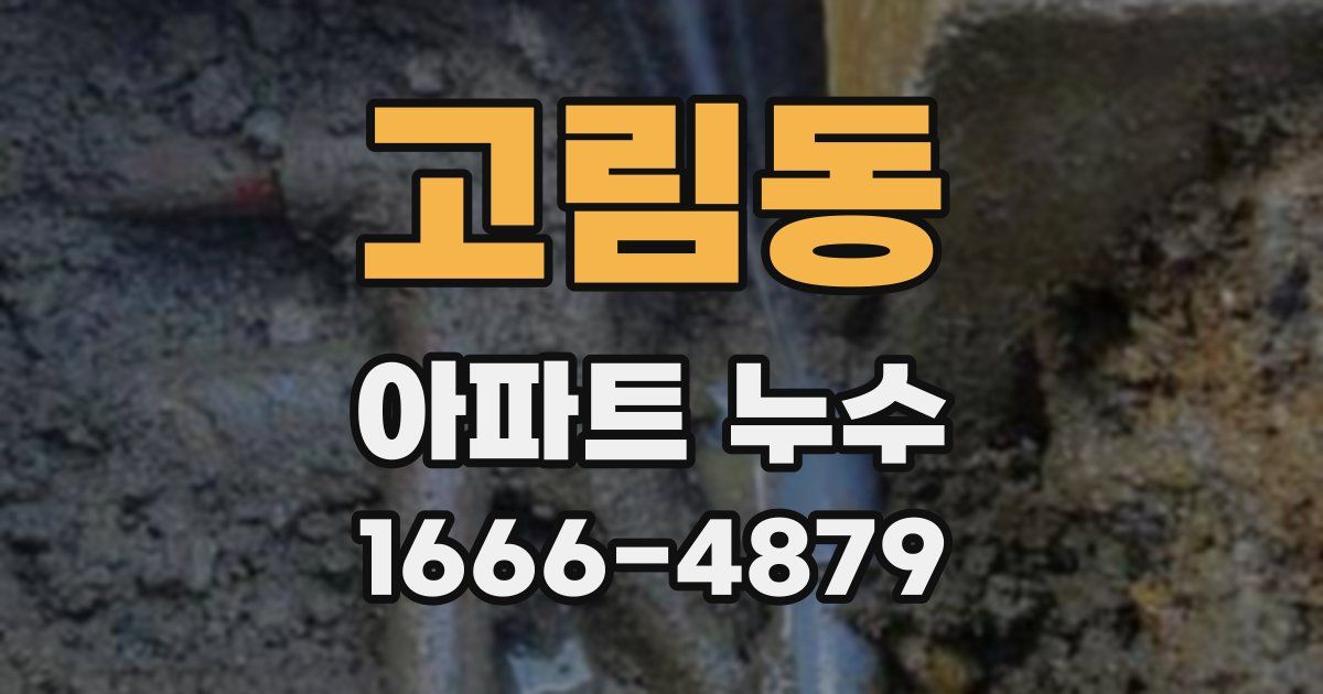고림동 아파트 누수