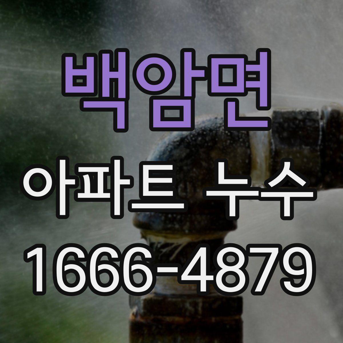 백암면 아파트 누수