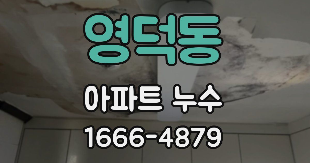 영덕동 아파트 누수