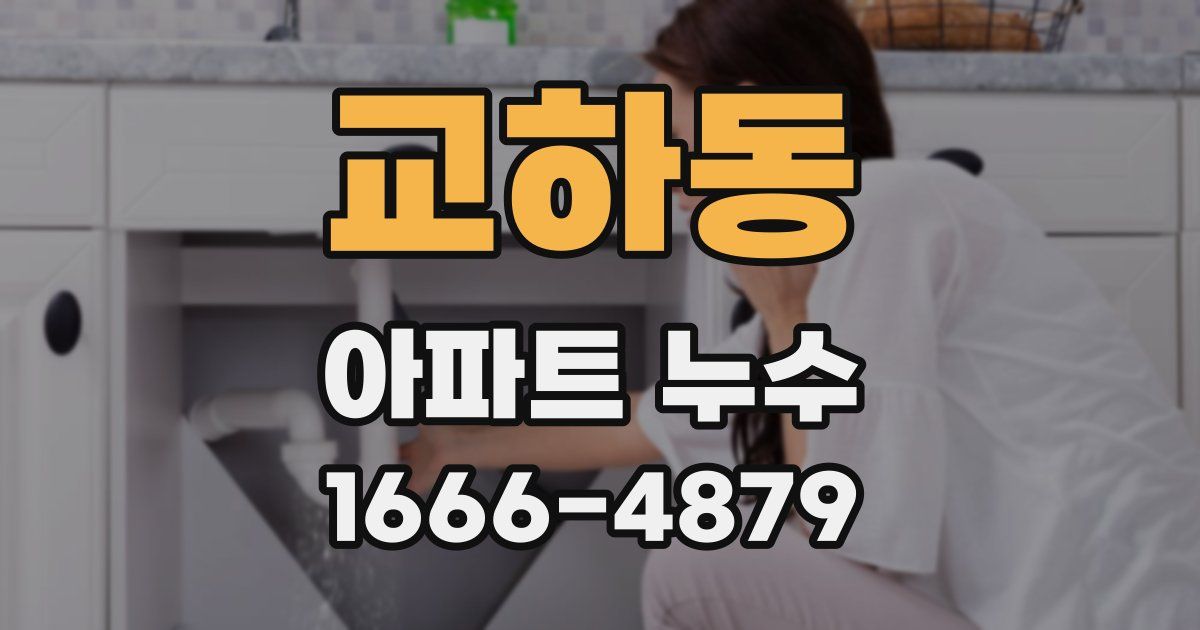 교하동 아파트 누수
