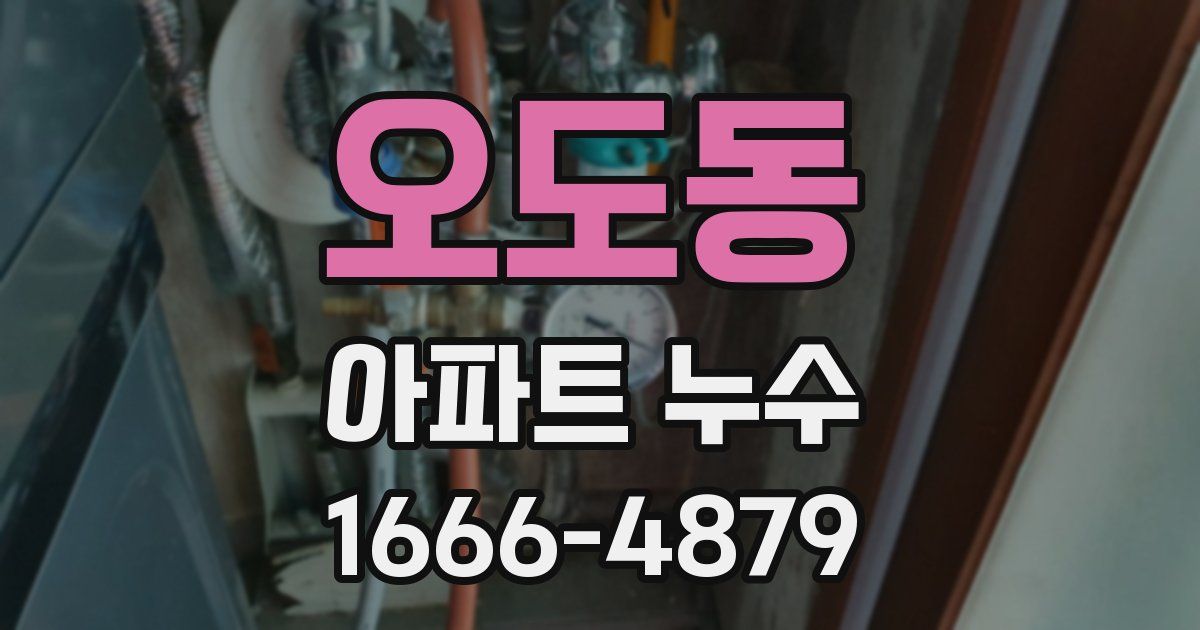 오도동 아파트 누수