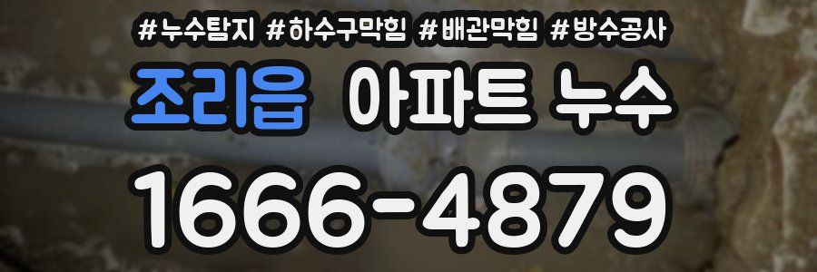 조리읍 아파트 누수