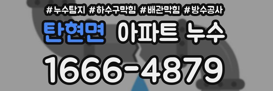 탄현면 아파트 누수