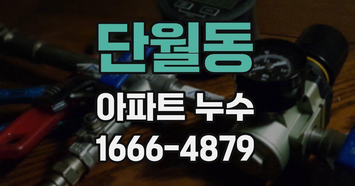 단월동 아파트 누수
