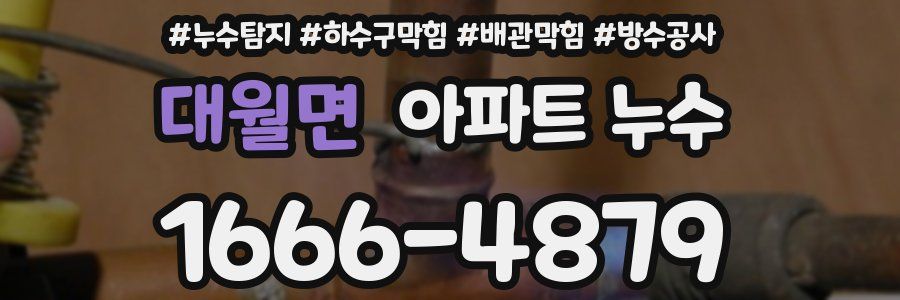 대월면 아파트 누수
