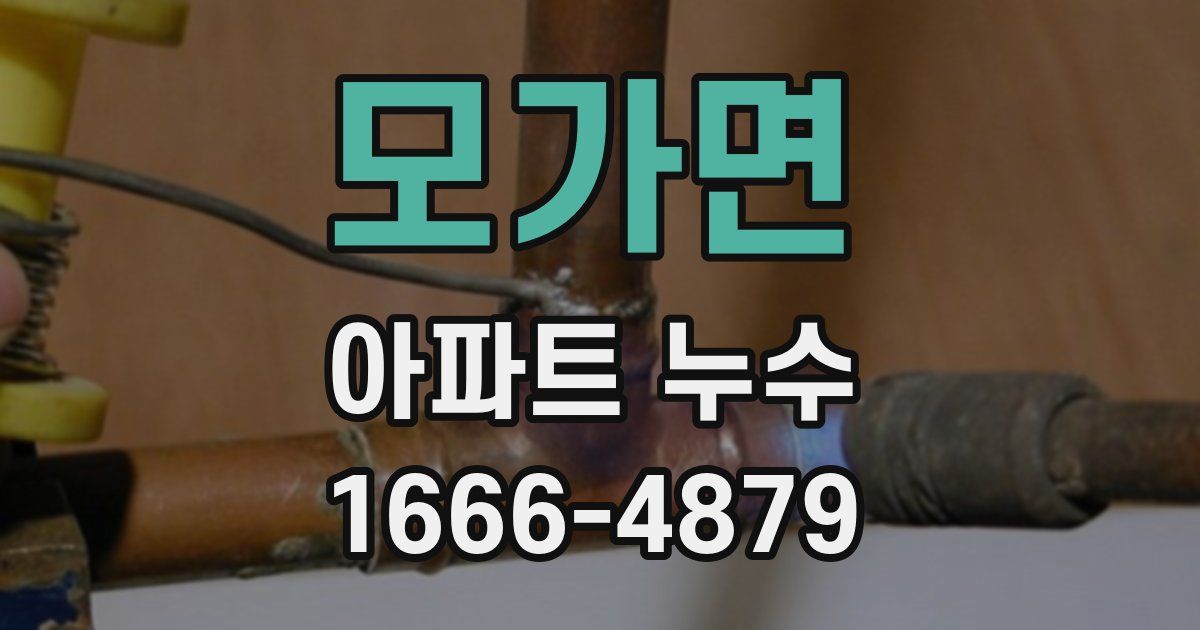 모가면 아파트 누수