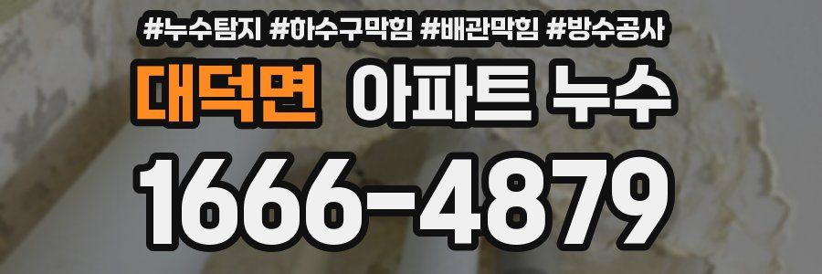대덕면 아파트 누수