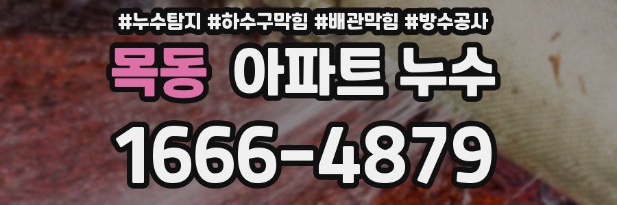목동 아파트 누수