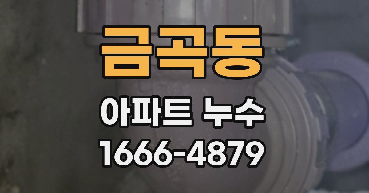 금곡동 아파트 누수