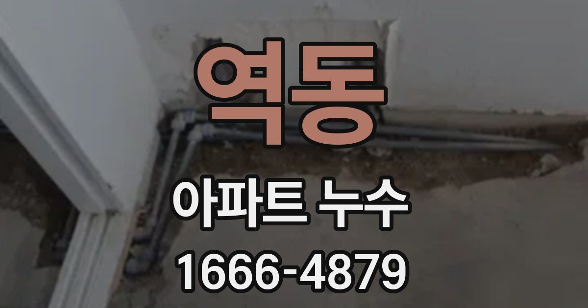 역동 아파트 누수