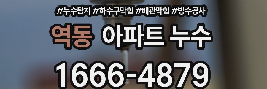 역동 아파트 누수