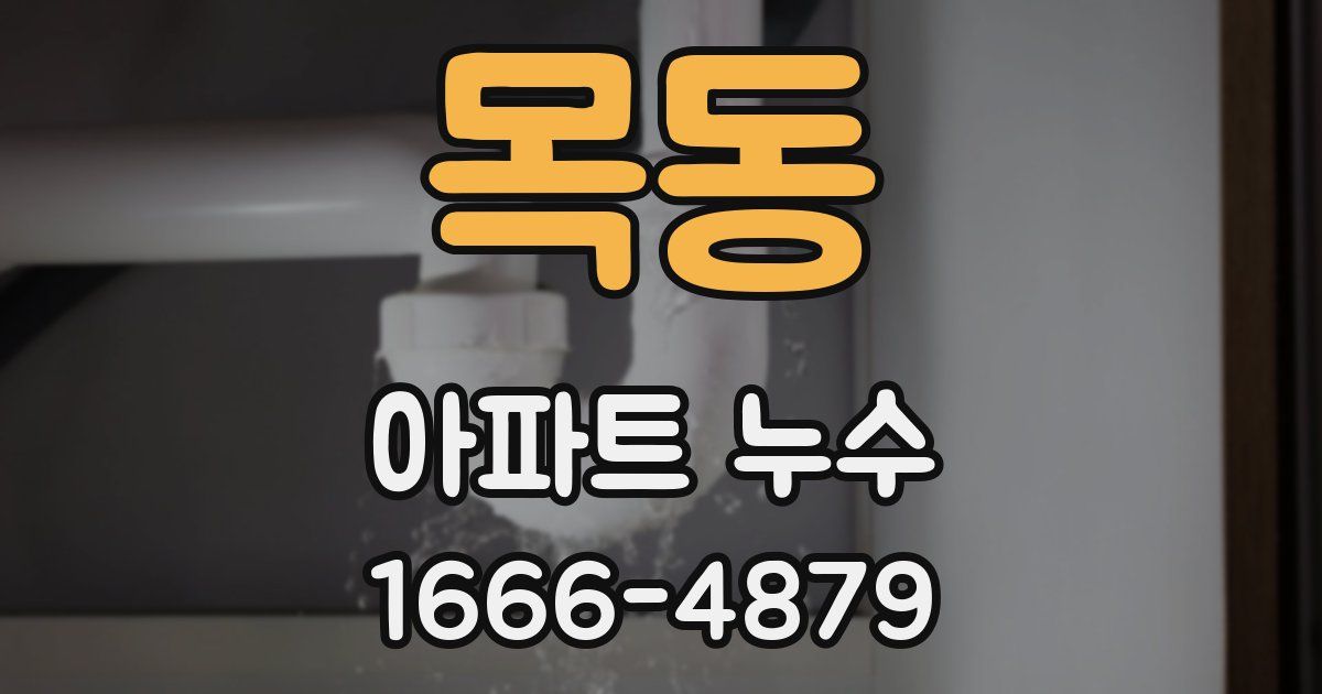 목동 아파트 누수