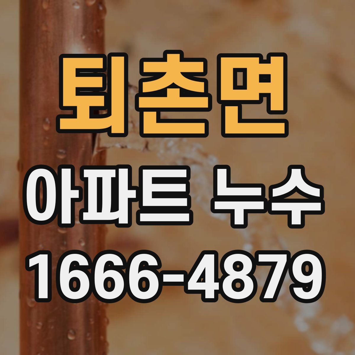 퇴촌면 아파트 누수
