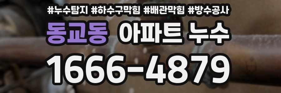 동교동 아파트 누수