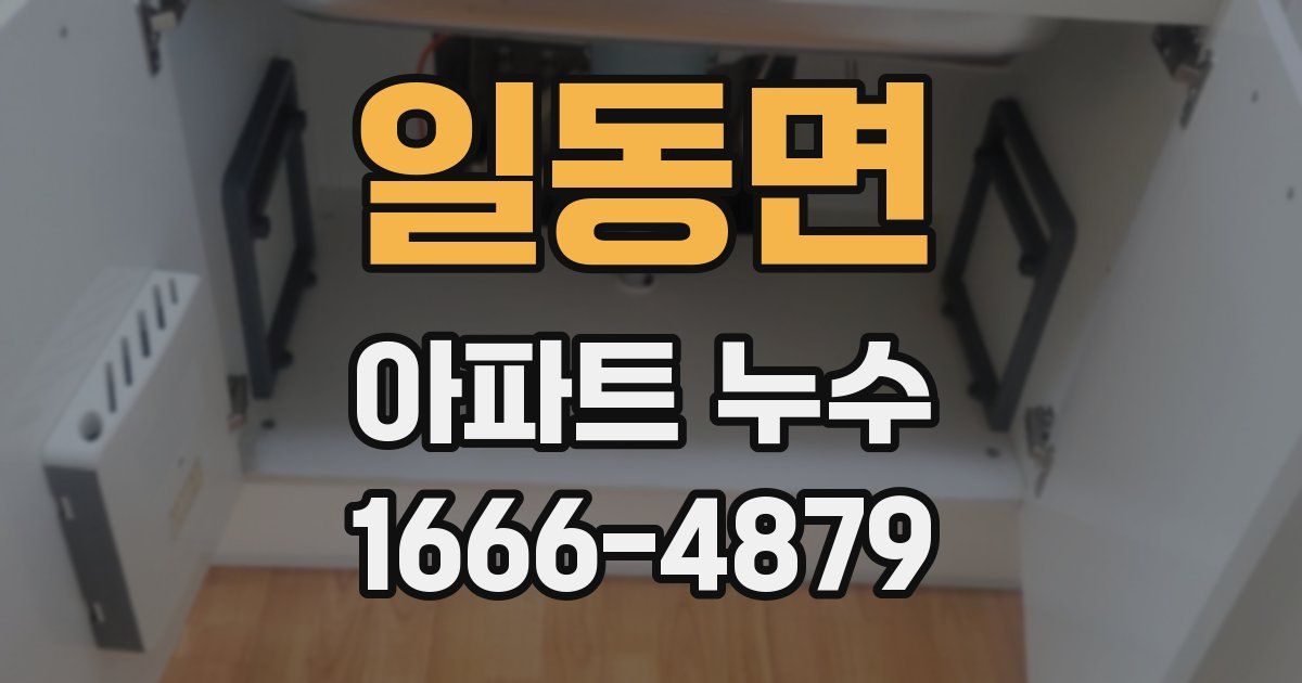 일동면 아파트 누수