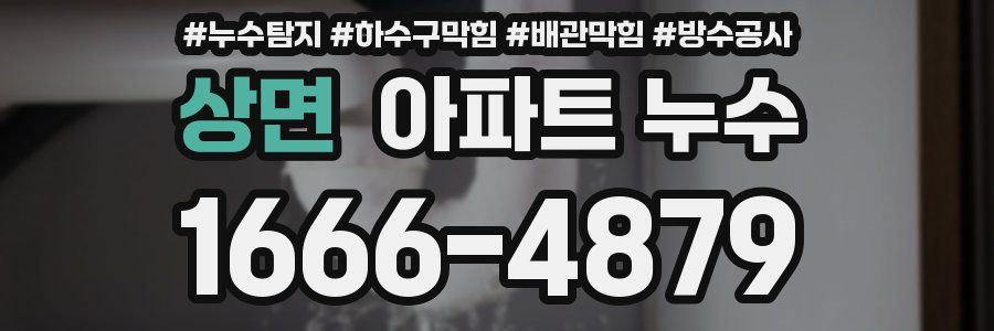 상면 아파트 누수