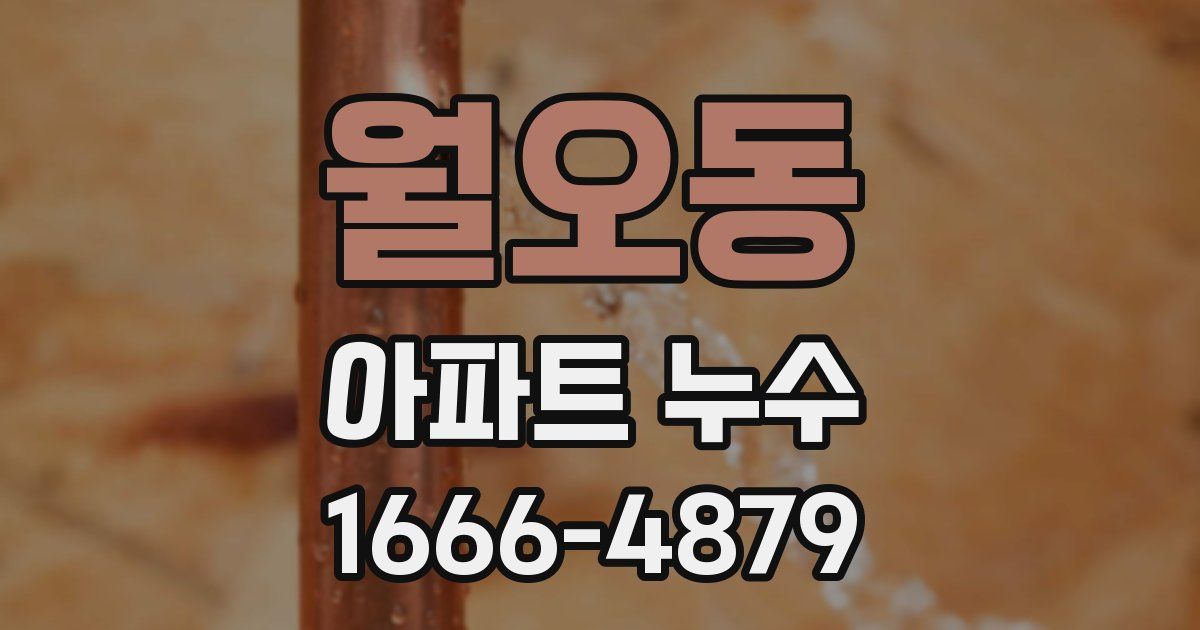 월오동 아파트 누수