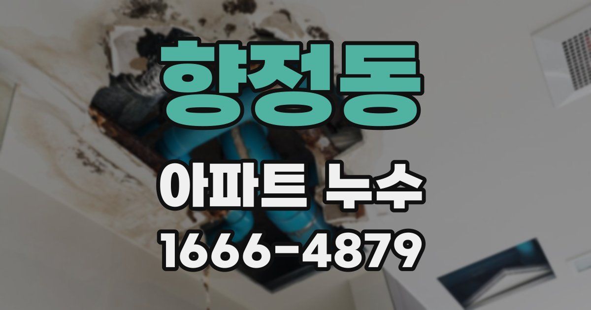 향정동 아파트 누수