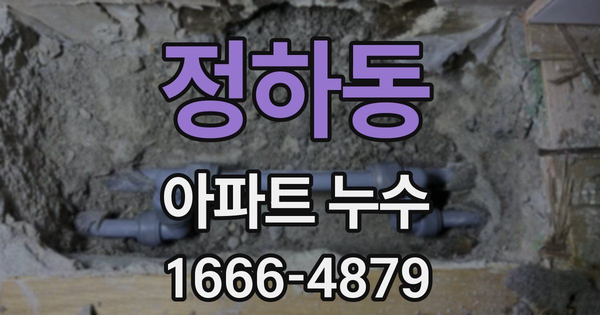 정하동 아파트 누수