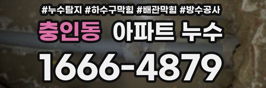충인동 아파트 누수