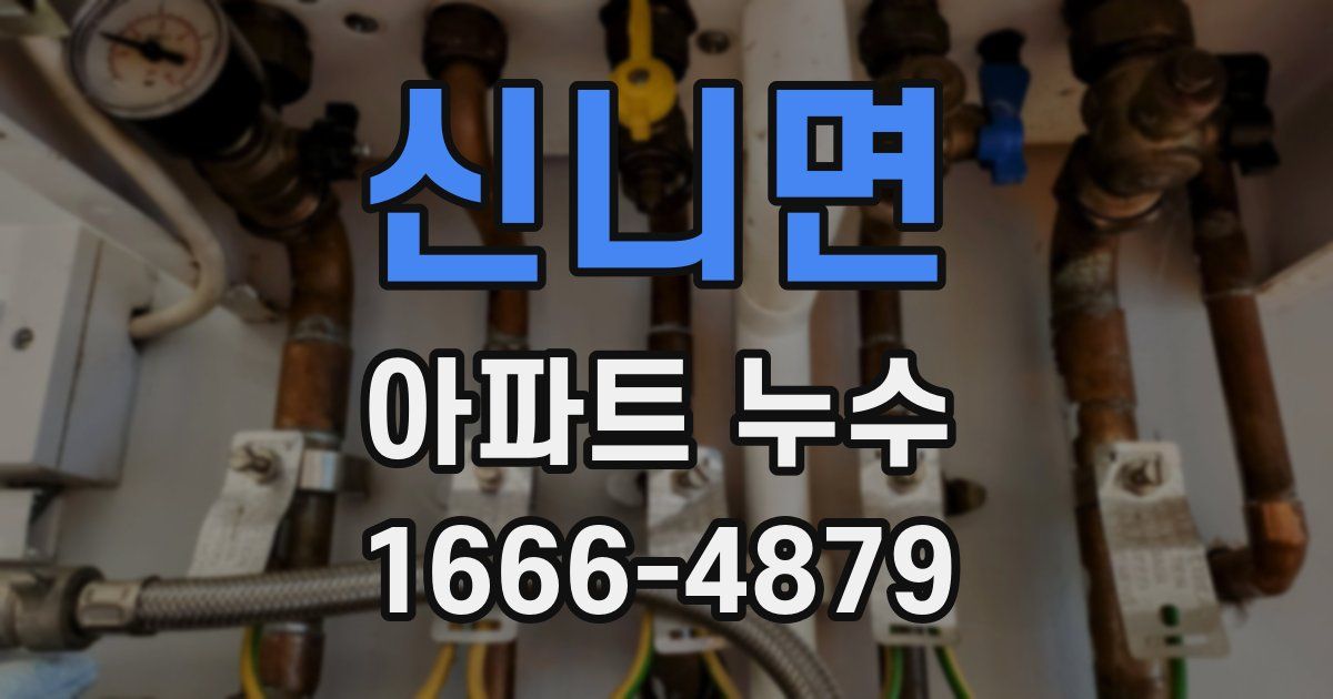 신니면 아파트 누수