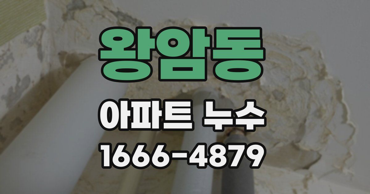 왕암동 아파트 누수
