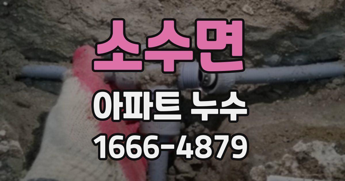 소수면 아파트 누수