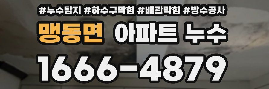 맹동면 아파트 누수