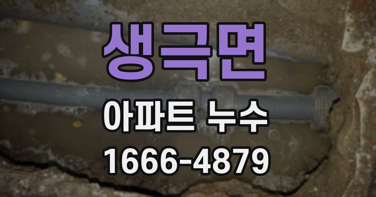 생극면 아파트 누수