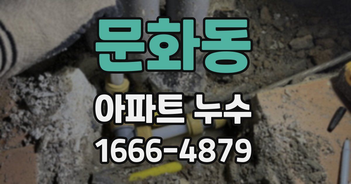 문화동 아파트 누수