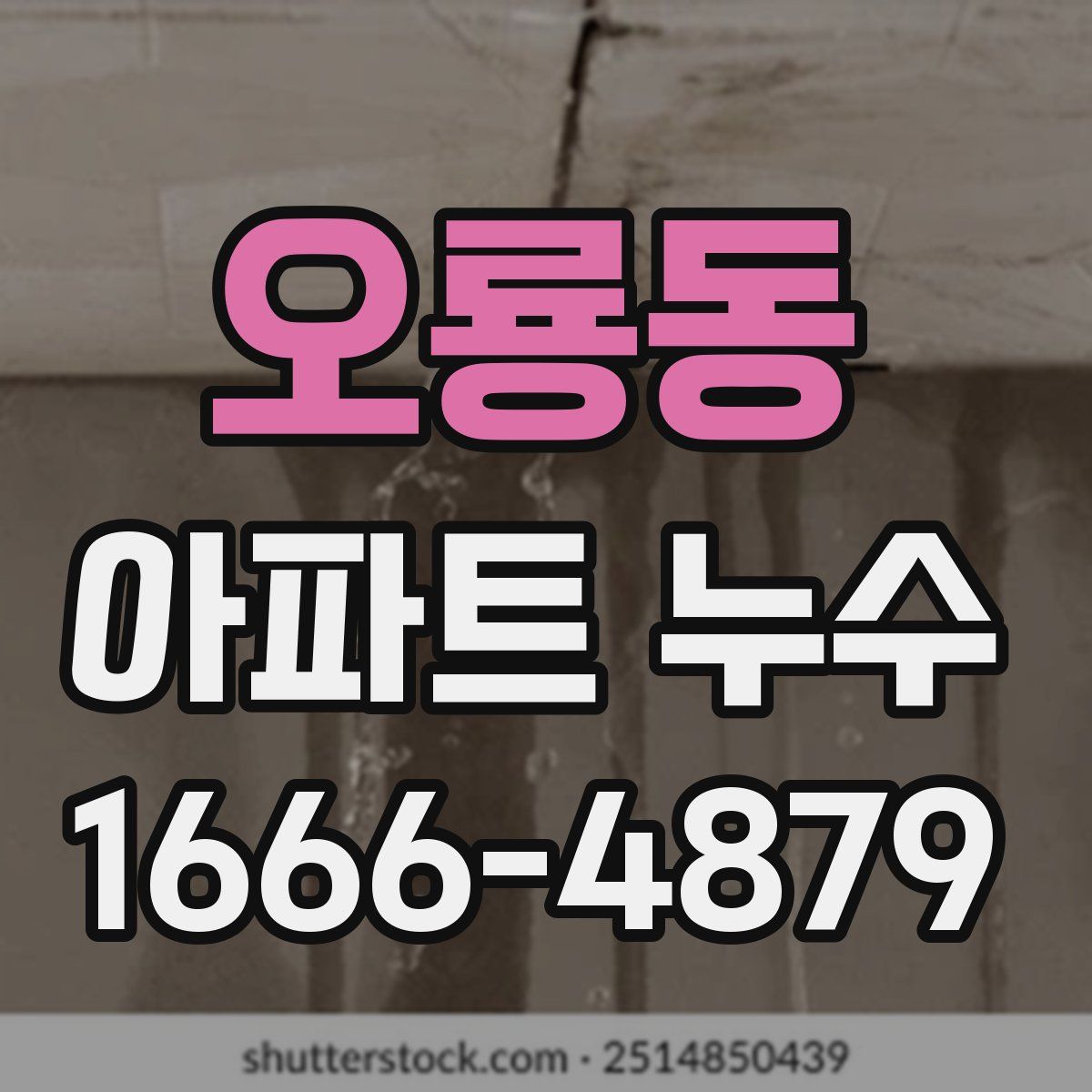 오룡동 아파트 누수