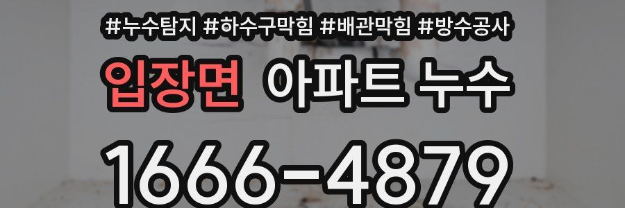 입장면 아파트 누수