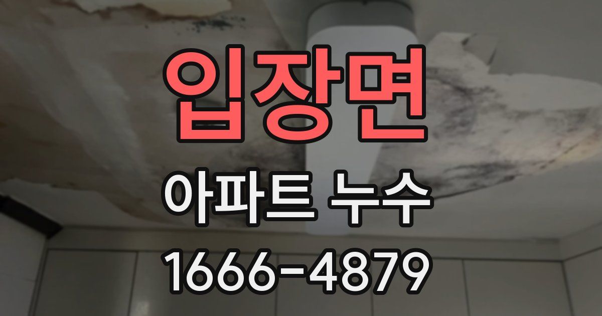 입장면 아파트 누수