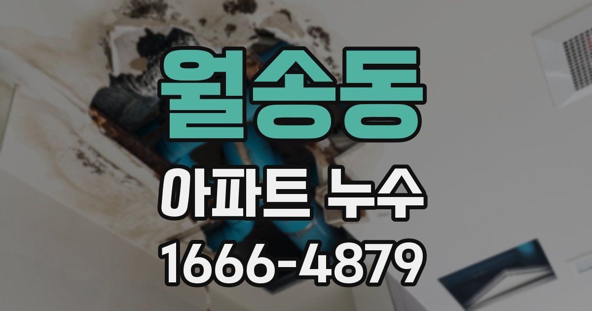 월송동 아파트 누수