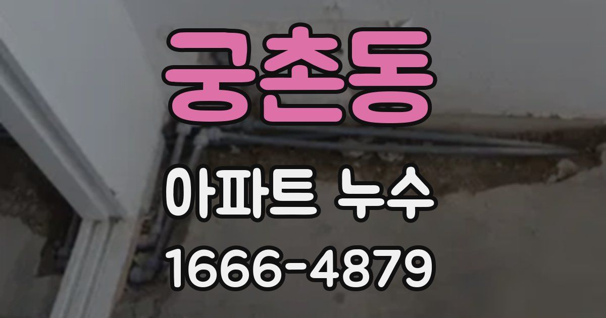 궁촌동 아파트 누수