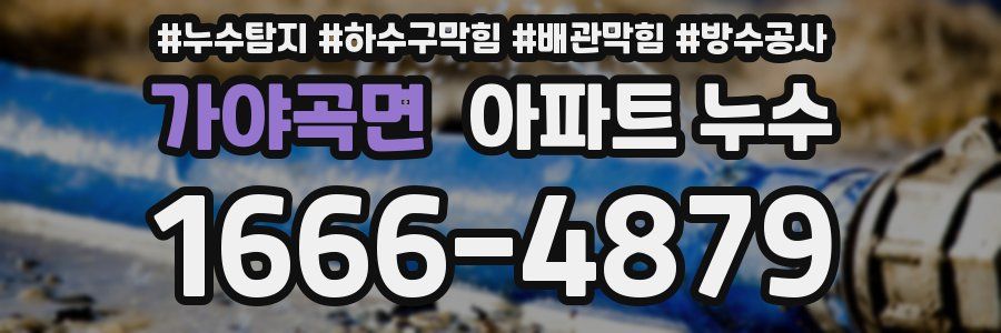 가야곡면 아파트 누수