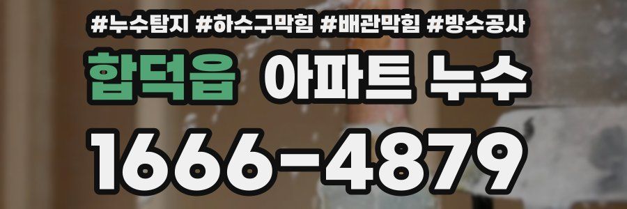합덕읍 아파트 누수