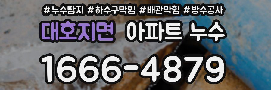 대호지면 아파트 누수