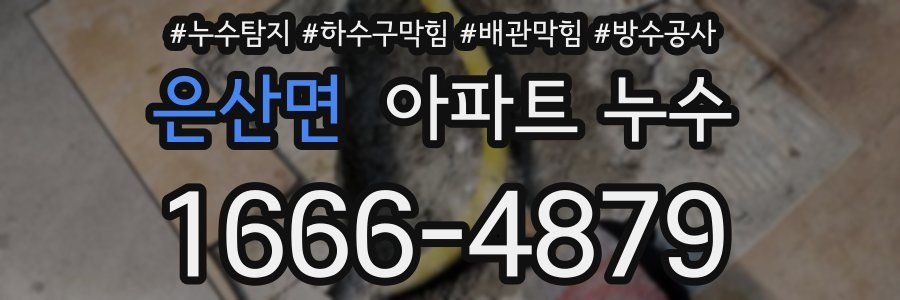은산면 아파트 누수
