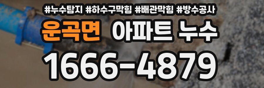 운곡면 아파트 누수