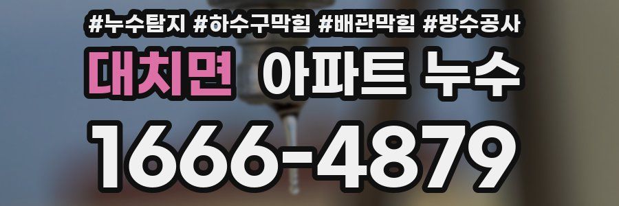 대치면 아파트 누수