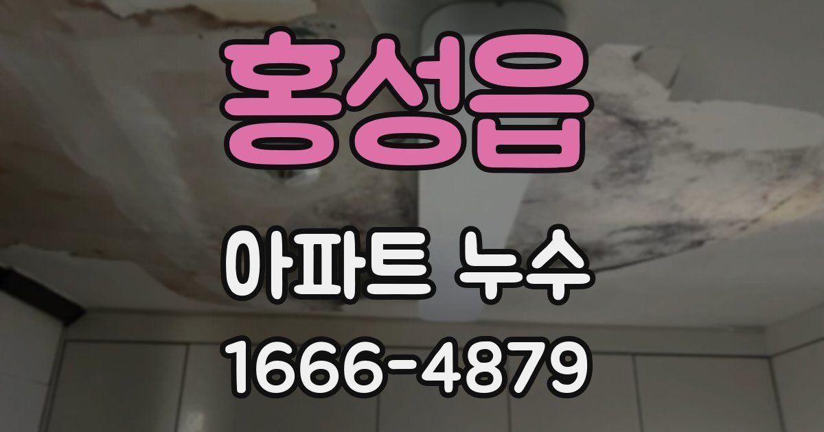 홍성읍 아파트 누수